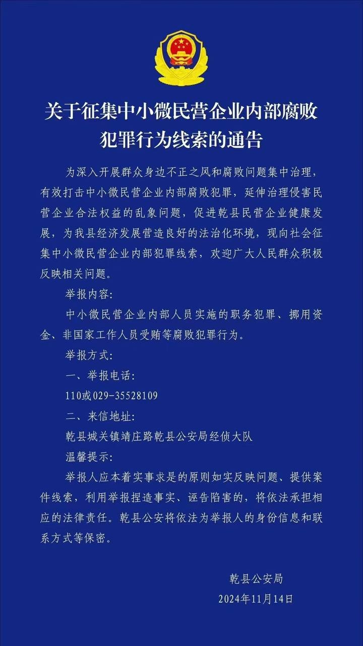 征集线索还是权力猎物？民营企业面临执法“精准打击”风险